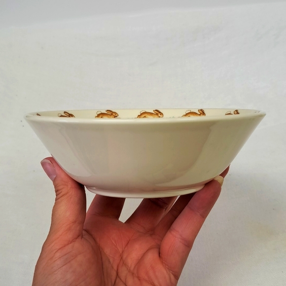 Vintage Bunnykins "Washing The Firetruck "child bowl by Royal Doulton - Picture 5 of 5